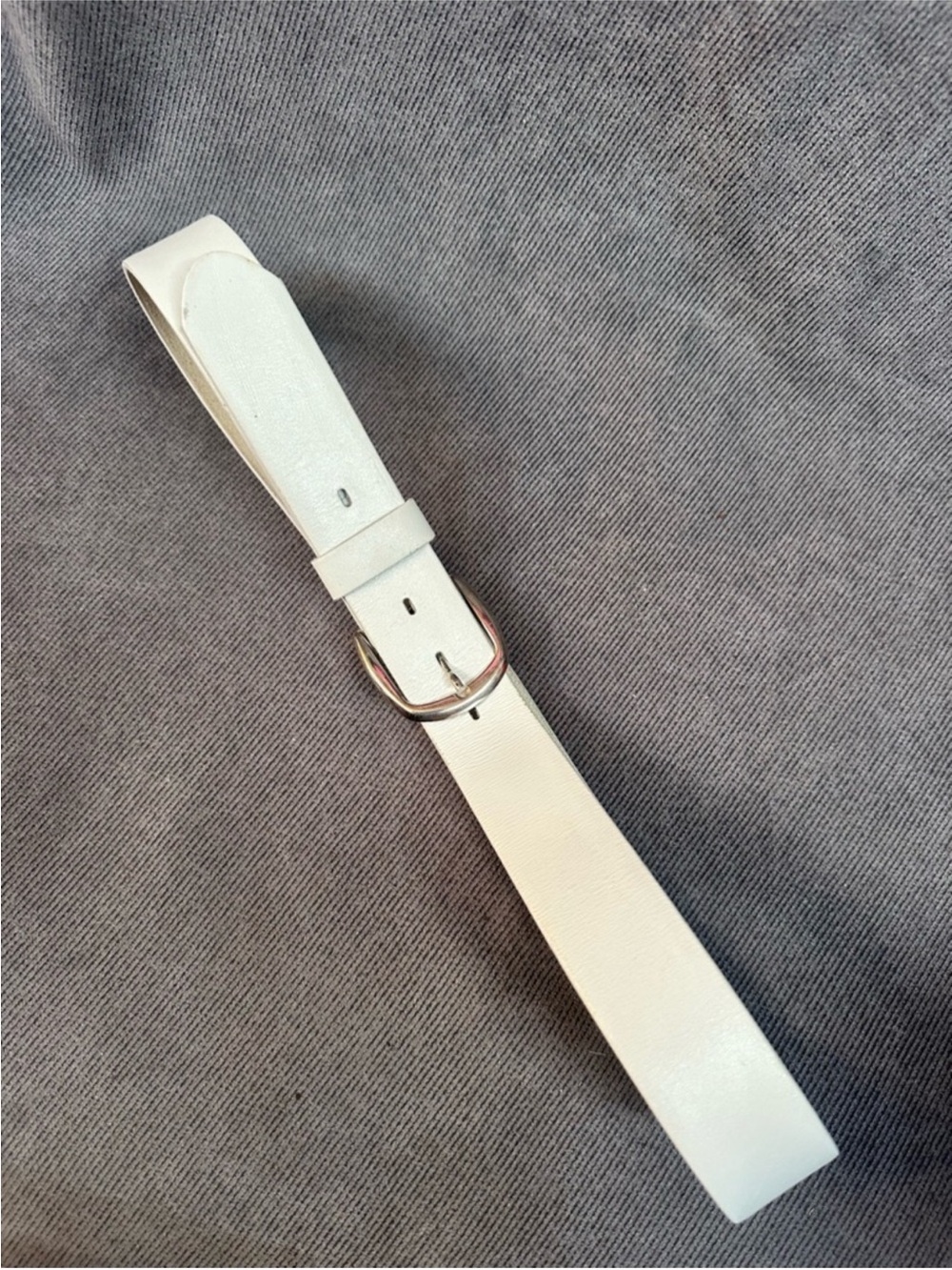Vintage white leather belt 34 men’s